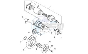 Pegaso Strada-Trail 650 ie drawing Starter motor