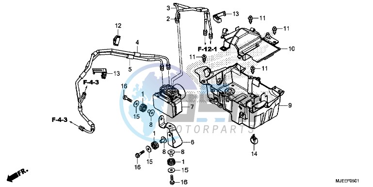 ABS MODULATOR/ TRAY (2)