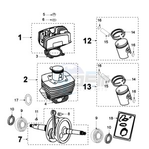 FOX LNA 2 drawing CRANKSHAFT AND CYLINDER