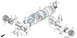 GL1800A UK - (E / MKH) drawing CRANKSHAFT/PISTON