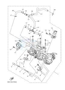 MTM850 MTM-850 XSR900 (B90W) drawing INTAKE