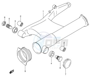 VL1500 (E2) drawing REAR SWINGING ARM