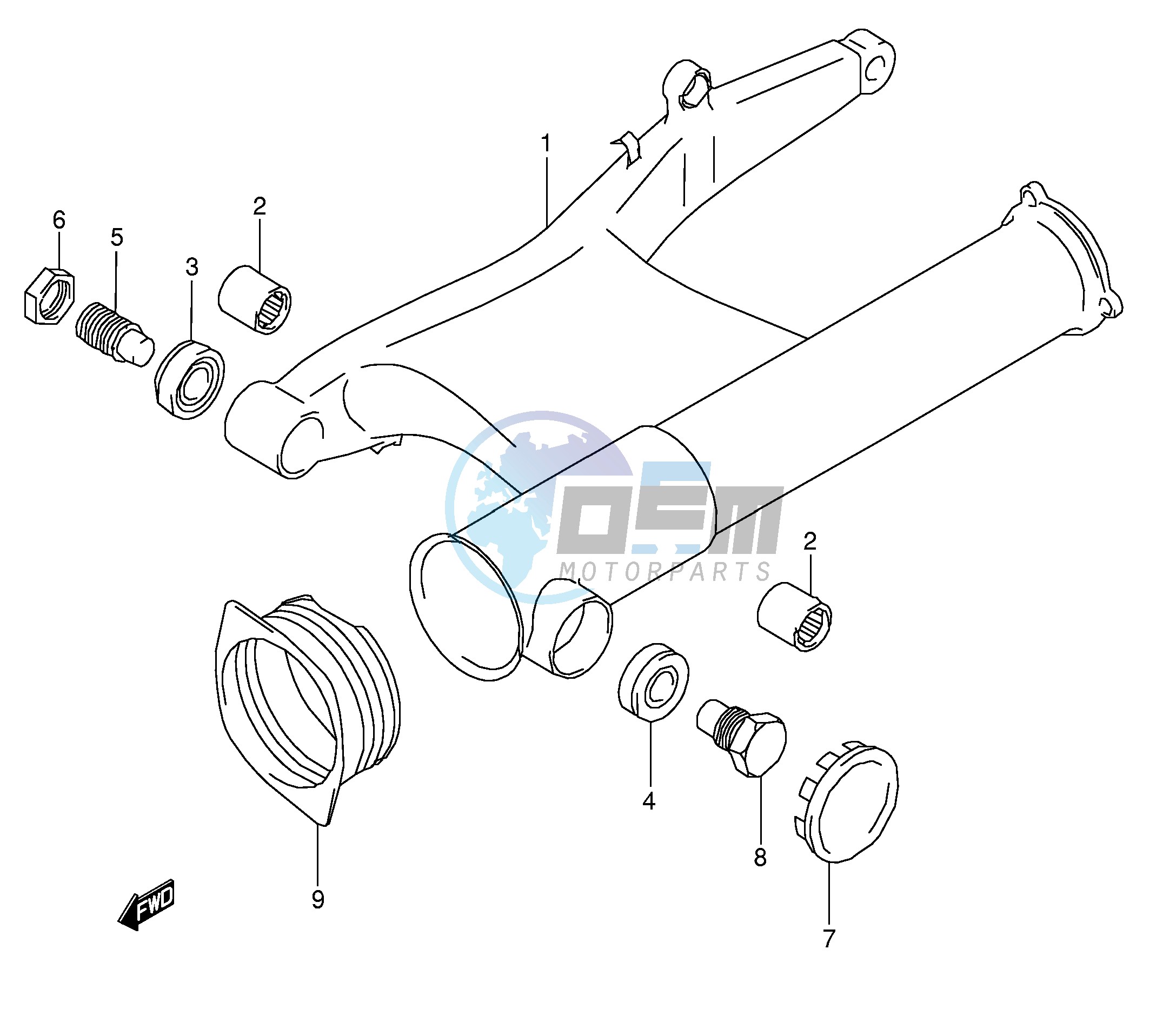 REAR SWINGING ARM