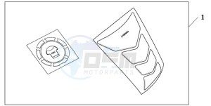 CBF1000A9 EK drawing TANKPAD / FUEL LID COVER