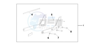 VT750C9 Australia - (U / MK) drawing BACKREST/REAR CAR