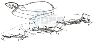 QUADRAIDER 600 DELUXE drawing BUDDYSEAT