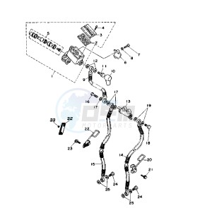 XV VIRAGO 11000 drawing FRONT MASTER CYLINDER