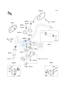 VN 1500 B [VULCAN 88 SE] (B1-B3) N8FA drawing HANDLEBAR