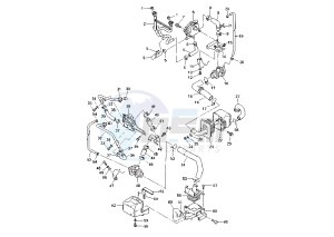 XVZ TF ROYAL STAR VENTURE 1300 drawing AIR INDUCTION SYSTEM