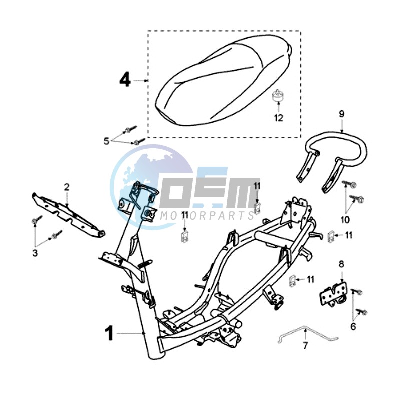 FRAME AND SADDLE