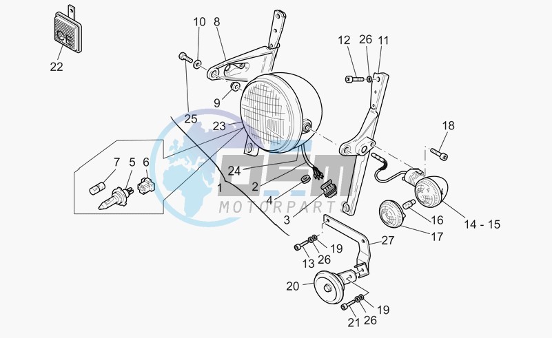 Rh front brake system