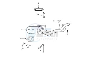 LUDIX 14 CLASSIC - 50 cc drawing EXHAUST