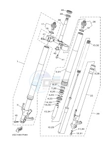 MT09TRA MT-09TRA TRACER 900 (2SCB) drawing FRONT FORK