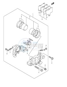 GSX1400 (E2) drawing REAR CALIPER