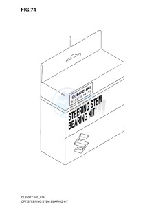 DL650 ABS V-STROM EU-UK drawing STEERING STEM BEARING KIT