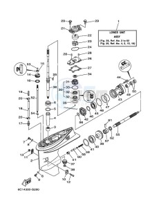 F40DETL drawing LOWER-CASING-x-DRIVE-1