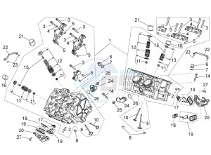 RSV 4 1000 APRC Factory ABS USA drawing Cylinder head - valves