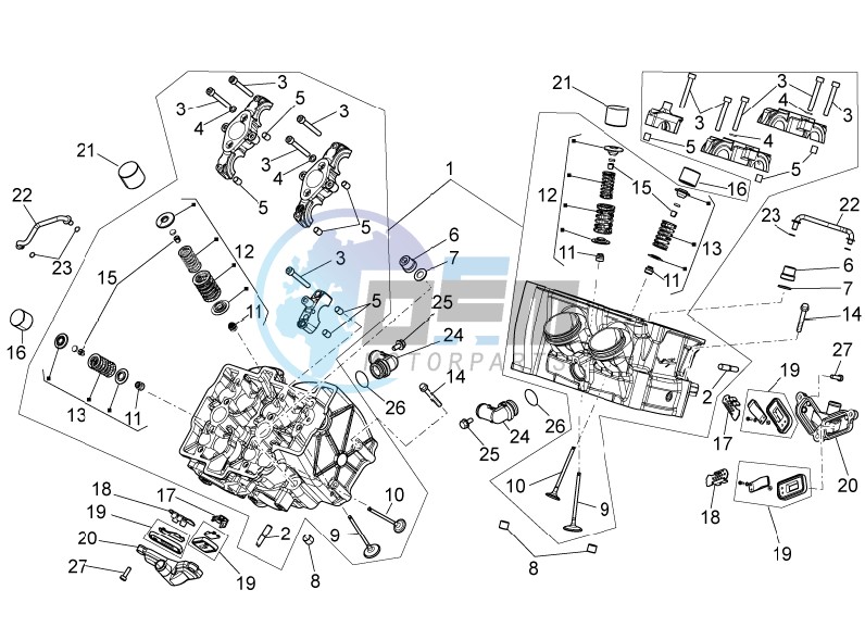 Cylinder head - valves