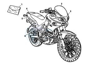 CANYON 500 drawing LABEL COLOR A, B