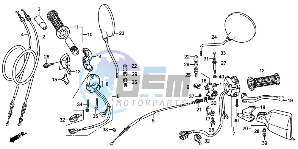 HANDLE LEVER/SWITCH/CABLE