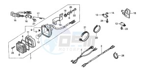 TRX250TE FOURTRAX RECON ES drawing STOP LIGHT SET (CQ)