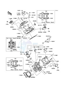 KFX700 KSV700B8F EU drawing Cylinder Head