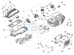 SHIVER 900 E4 ABS NAVI (EMEA) drawing Air box