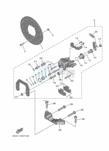 YXE1000EW YX10ERPAP (B4MN) drawing REAR BRAKE CALIPER 2