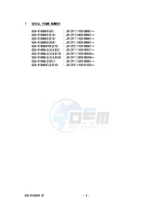 GSX-R1000 (E2) drawing * CATALOG PREFACE *