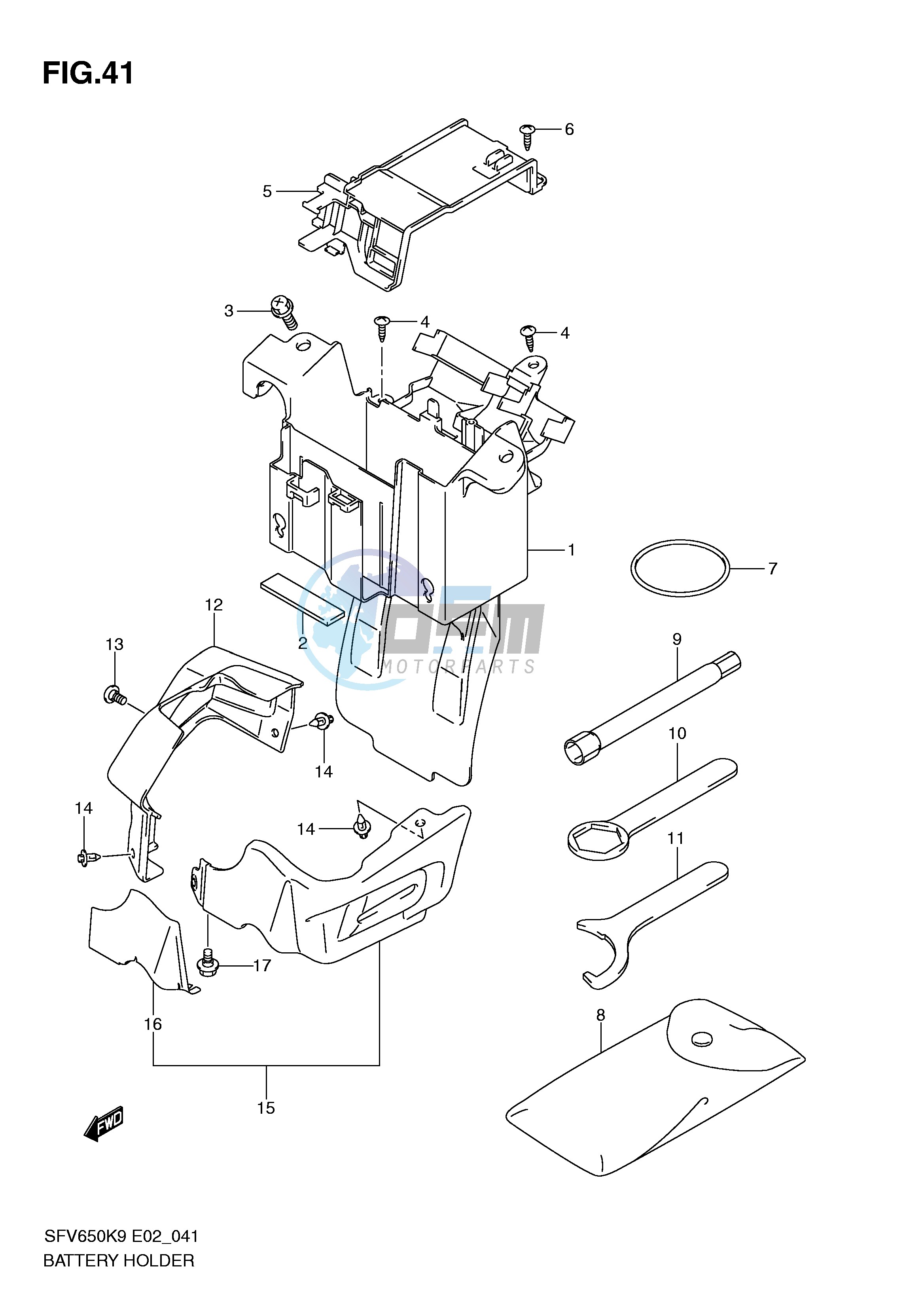 BATTERY HOLDER