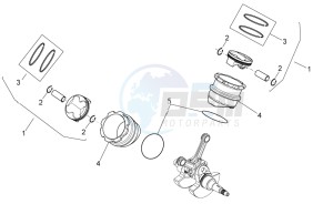 MXV 450 Cross drawing Cylinder with piston