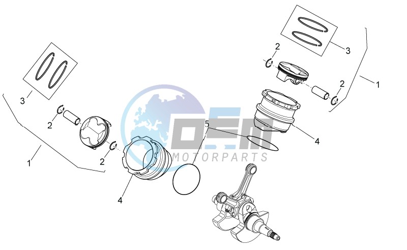 Cylinder with piston