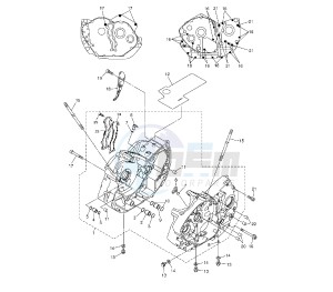 XVS A MIDNIGHT STAR 1300 drawing CRANKCASE