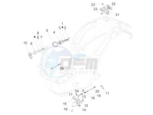 Sprint Sport 150 4T 3V iGet ABS (EMEA) drawing Locks