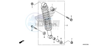 TRX420FPED TRX420 Europe Direct - (ED) drawing REAR CUSHION