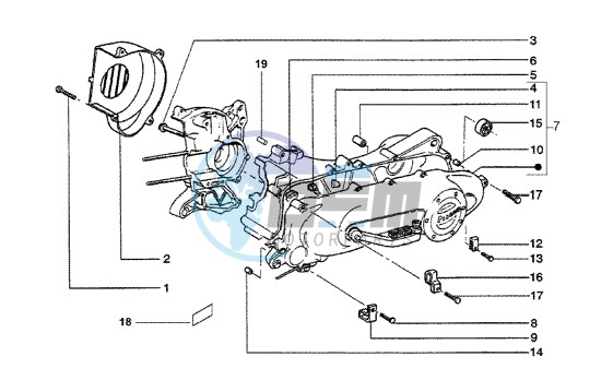 Clutch cover-scrool cover