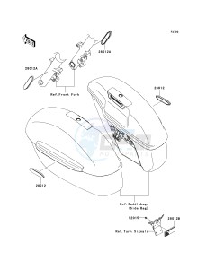 VN 1700 C [VULVAN 1700 NOMAD] (9FA) C9F drawing REFLECTORS