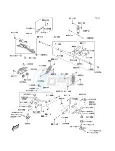 KSF 50 B [KFX50] (B7F-B9S) B8F drawing SUSPENSION