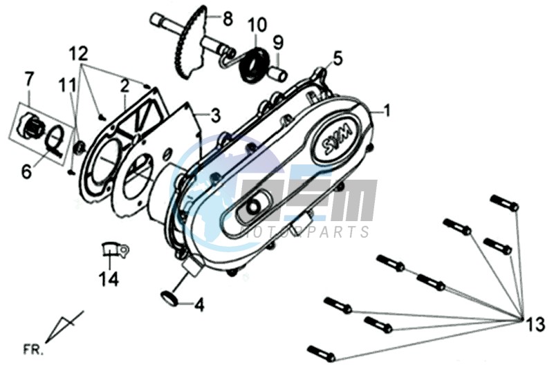 CRANKCASE COVER / GASKET