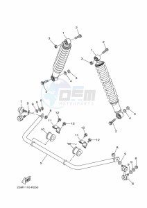 YFM700FWBD KODIAK 700 EPS (BGFM) drawing REAR SUSPENSION