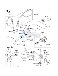 W800 EJ800ADF GB XX (EU ME A(FRICA) drawing Handlebar