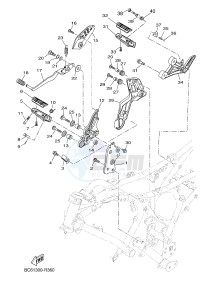 MTT690-U MT-07 TRACER TRACER 700 (BC62 BC62 BC62 BC62 BC62) drawing STAND & FOOTREST 2