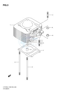 LT-F250 (E28-E33) drawing CYLINDER