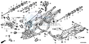 TRX420FE1E TRX420 Europe Direct - (ED) drawing FRAME BODY