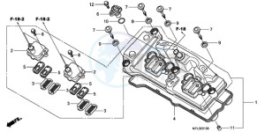 CBR1000RA9 Korea - (KO / ABS HRC) drawing CYLINDER HEAD COVER