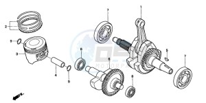 XR250R drawing CRANKSHAFT/PISTON