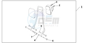 CB250 drawing BACKREST