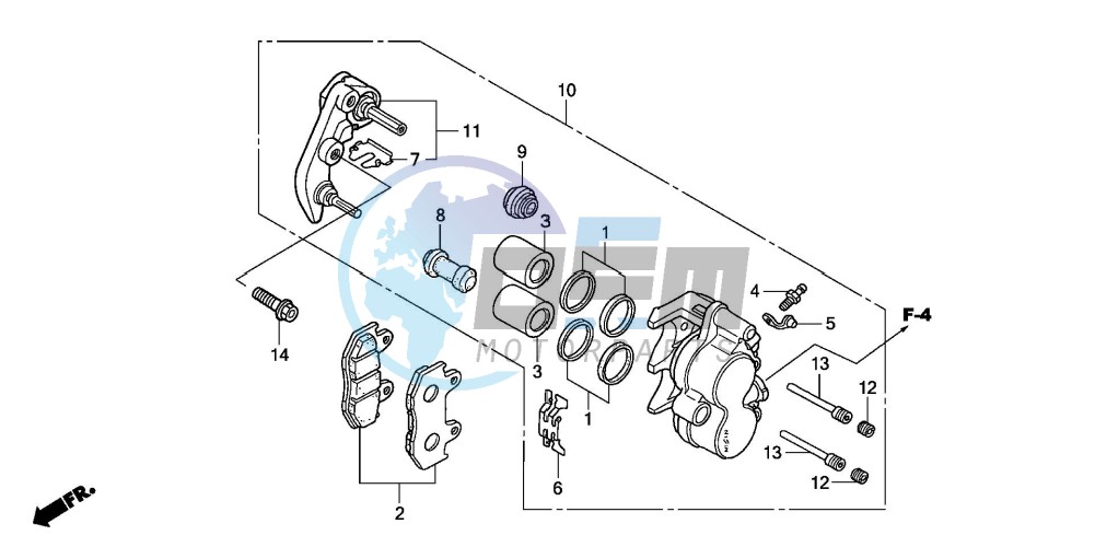 FRONT BRAKE CALIPER