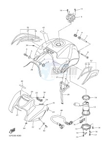 FZ8-SA FZ8 FAZER (ABS) 800 (1BD8 1BD9) drawing FUEL TANK