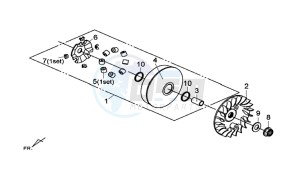 MAXSYM 600 I ABS EXECUTIVE (LX60A3-EU) (E4) (L7-M0) drawing MOVABLE DRIVE FACE